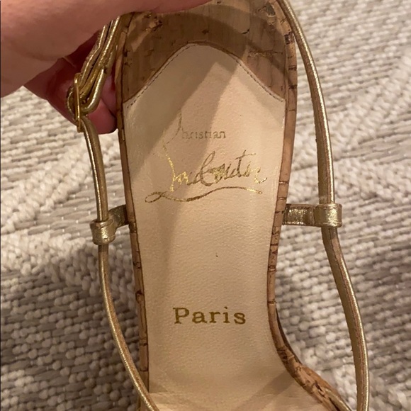 Christian loubouton cork heel - Picture 3 of 10
